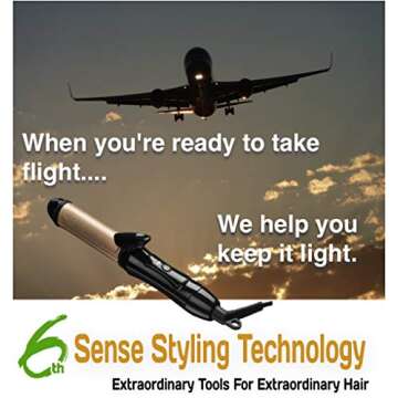 2 in 1 Mini Flat Iron and Curling Iron for Travel