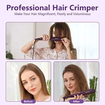 DSHOW Titanium Ceramic Hair Crimper Volumizing Styling Tool