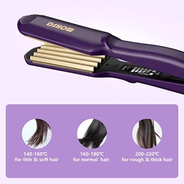 DSHOW Titanium Ceramic Hair Crimper Volumizing Styling Tool