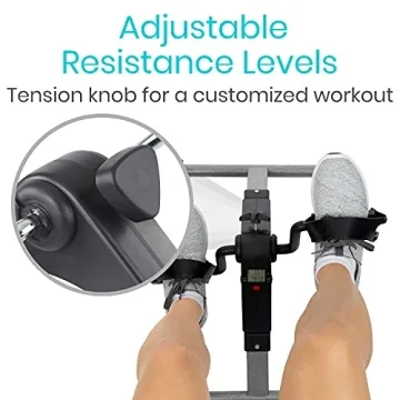 Vive Folding Pedal Exerciser for Home and Office Fitness