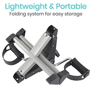 Vive Folding Pedal Exerciser for Home and Office Fitness
