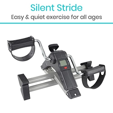 Vive Folding Pedal Exerciser for Home and Office Fitness