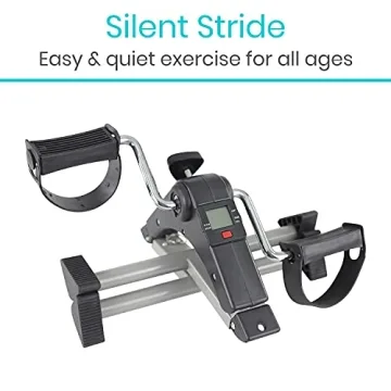 Vive Folding Pedal Exerciser for Home and Office Fitness