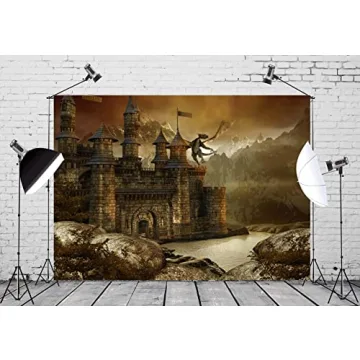 BELECO 7x5FT Fantasy Castle Backdrop for Events