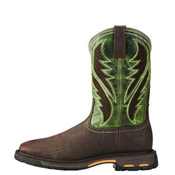 Ariat WorkHog Wide Square Toe VentTEK Composite Toe Work Boots - Men’s Western Leather Work Boot