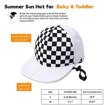 DANMY Kids Cotton Sun Hat for Toddlers 0-5 Years