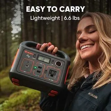 Jackery Solar Generator 240, 240Wh Backup Lithium Battery, 110V/200W Pure Sine Wave AC Outlet, Solar Generator for Outdoors Camping Travel Hunting Emergency
