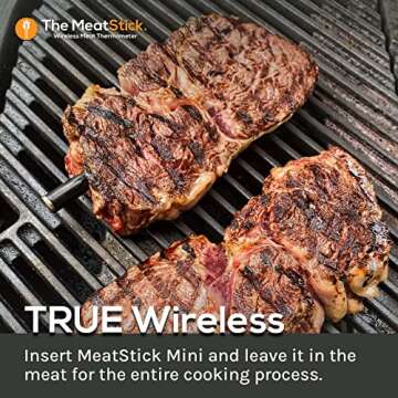 MeatStick Mini X Set | Wireless Meat Thermometer with Bluetooth | for Kitchen, Air Fryer, Deep Fryin...
