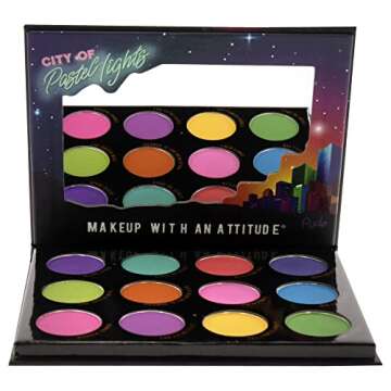 Rude Cosmetics City of Pastel Lights - 12 Pastel Pigment and Eyeshadow Palette Eye Shadow Women 0.41...