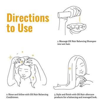 GK HAIR Balancing Conditioner & Moisturizing Shampoo 300ml