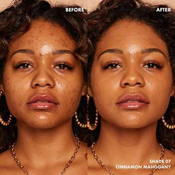 NYX PROFESSIONAL MAKEUP Bare With Me Tinted Skin Veil, Lightweight BB Cream - Cinnamon Mahogany