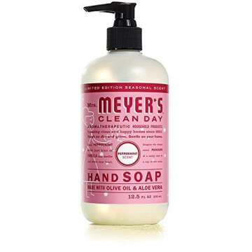 MRS. MEYER'S CLEAN DAY Hand Soap Variety Pack: Peppermint, Iowa Pine, Orange Clove - Nourishing, Eco...