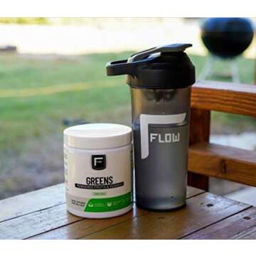 Flow Supplements Greens Powdered Fruits and Veggies Lemon Grass - 6.45 oz.