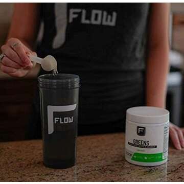 Flow Supplements Greens Powdered Fruits and Veggies Lemon Grass - 6.45 oz.