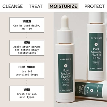 Naturium Plant Squalane Oil 100% - Lightweight Hydrating Oil