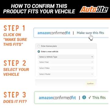 Autolite Platinum AP5143 Automotive Replacement Spark Plugs (4 Pack)