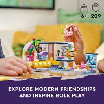 LEGO Friends Aliya's Room Set for Creative Play 6+