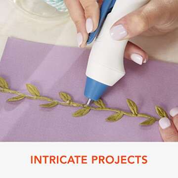 Xyron Mini Hot Glue Gun Pen, for Craft & Crafting Projects, Lightweight, Ergonomic, Includes 10 Mini...