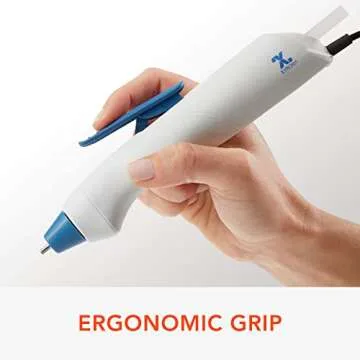 Xyron Mini Hot Glue Gun Pen, for Craft & Crafting Projects, Lightweight, Ergonomic, Includes 10 Mini Size 4" Glue Sticks (627143)
