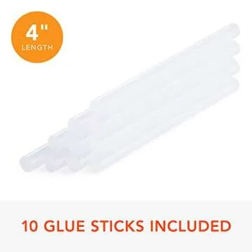 Xyron Mini Hot Glue Gun Pen, for Craft & Crafting Projects, Lightweight, Ergonomic, Includes 10 Mini Size 4" Glue Sticks (627143)