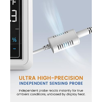 Proud Bird Weather Station with Colorful Display and Atomic Clock