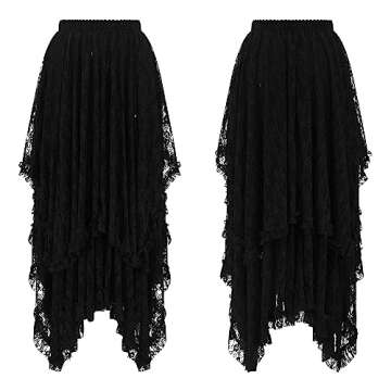 R.Vivimos Women's Lace Long Skirt - Beach Ready Elegance