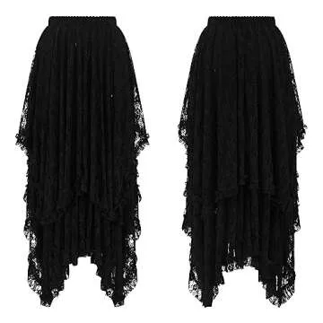 R.Vivimos Women's Lace Long Skirt - Beach Ready Elegance