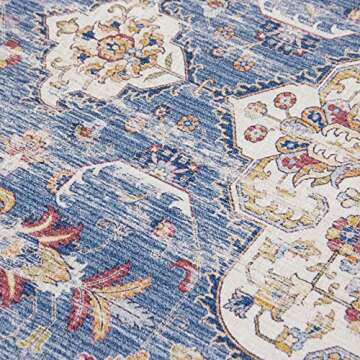 ReaLife Rugs Machine Washable Rug - Stain Resistant, Non-Shed - Eco-Friendly, Non-Slip, Family & Pet...