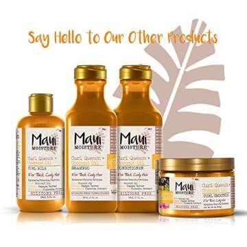 Maui Moisture Coconut Oil Curl Defining Hair Milk 8 oz