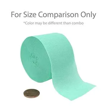 NPI Crepe Paper Party Streamers - Pastel Rainbow Decor 81ft