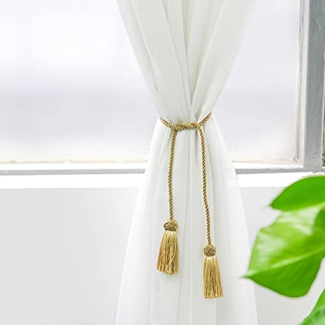 Stylish Gold Curtain Tiebacks for Home Decoration