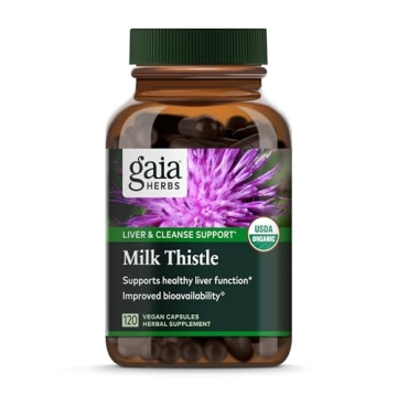 Gaia Herbs Milk Thistle Liver Supplement for Wellness
