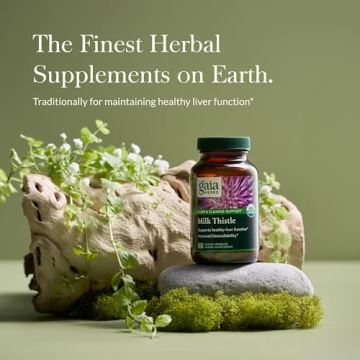 Gaia Herbs Milk Thistle Liver Supplement for Wellness