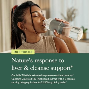 Gaia Herbs Milk Thistle Liver Supplement for Wellness