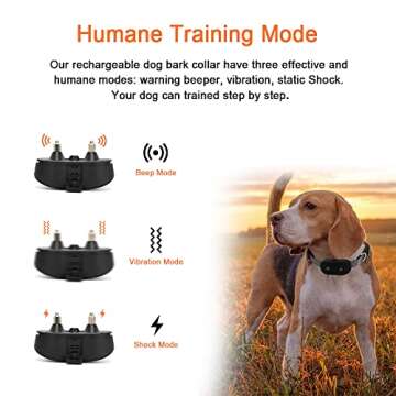 Dog Bark Collar Rechargeable for Small Medium Large Dogs Anti Barking Training Collar Bark Control C...