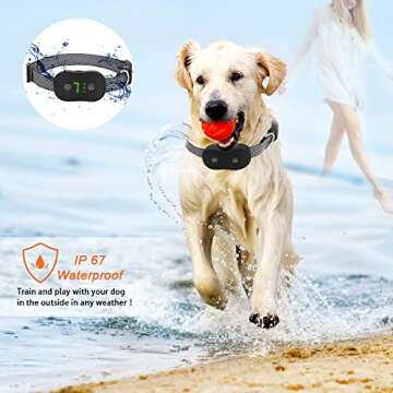 Dog Bark Collar Rechargeable for Small Medium Large Dogs Anti Barking Training Collar Bark Control Collar with 7 Adjustable Sensitivity and Intensity Beep Vibration