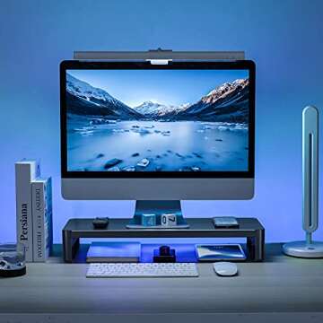 Ergonomic ENUSUNG Monitor Stand with USB Ports