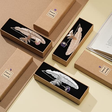 Metal Butterfly Feather Bookmark for Teacher Gifts