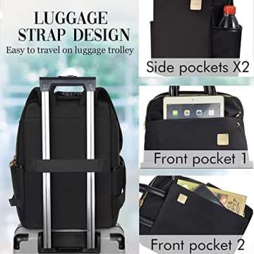 Stylish Laptop Backpack for Women - Slim & Functional