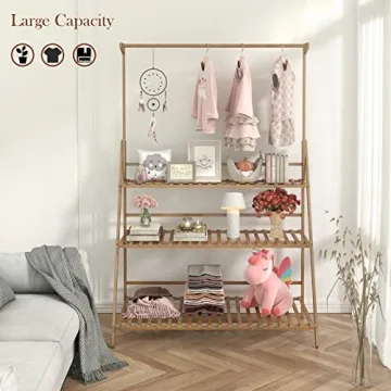 Stylish Veakoo Bamboo Hanging Plant Stand for All Spaces