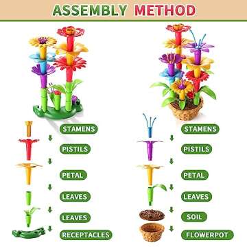 Garbo Star Garden Building Toy Set for Girls 3-6 Years