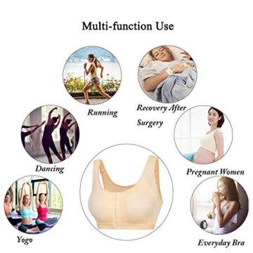 Comfort Wireless Sports Bra for Post Surgery Support