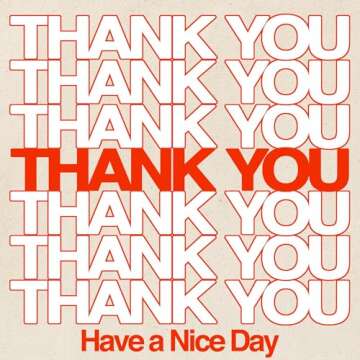 CafePress Thank You Have A Nice Day Tote Bag Reusable Natural Beige Canvas Shopping Bag