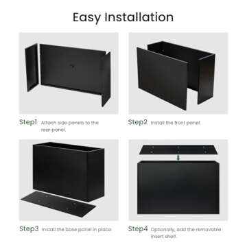 Talustool Heavy-Duty Steel Planter Box 38”x12”x24”, Rust-Resistant Large Outdoor & Indoor Plant Container, Metal Garden Box with Drainage Holes & Reinforced Edges