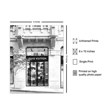 Designer Store Glam Wall Decor 8x10 Art Print for Home Design