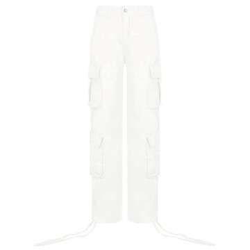 QYANGG Cargo Pants: Trendy High-Waisted Comfort