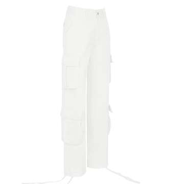 QYANGG Cargo Pants: Trendy High-Waisted Comfort