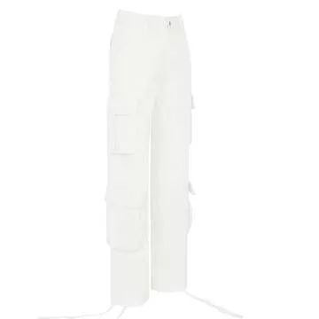QYANGG Cargo Pants: Trendy High-Waisted Comfort
