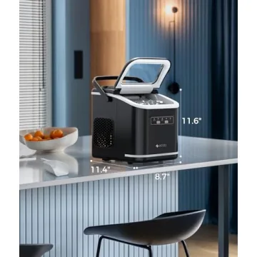 Ecozy Countertop Ice Maker - Self-Cleaning, 26lbs Daily