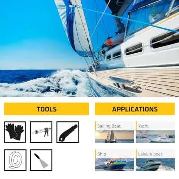 Sikaflex-291, White, General All-Purpose Fast Cure Marine Adhesive and sealant. Polyurethane sealant for Boats, 10.1 fl. oz Cartridge